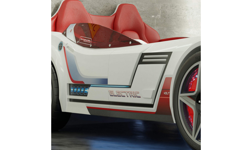 GTE auto-voodi valge (99x191 cm) | Laste voodid | ZIPhome.ee kuva 6