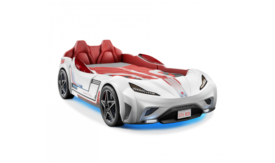 GTE auto-voodi valge (99x191 cm) | Laste voodid | ZIPhome.ee kuva 1