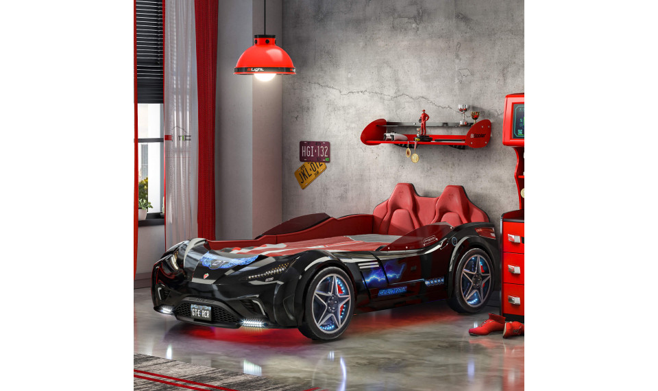 GTE auto-voodi must (99x191 cm) | Laste voodid | ZIPhome.ee image 2