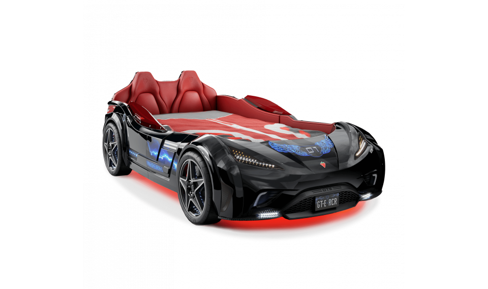 GTE auto-voodi must (99x191 cm) | Laste voodid | ZIPhome.ee image 1