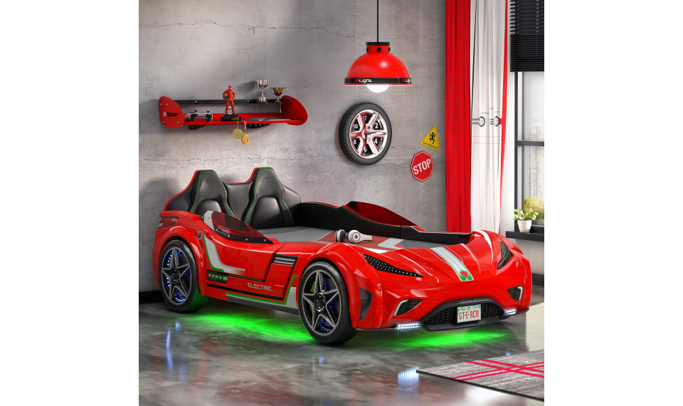 GTE auto-voodi punane (99x191 cm) | Laste voodid | ZIPhome.ee pilt 4