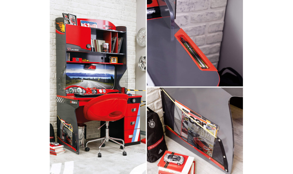 CHAMPION RACER письменный стол с полкой | Детские столы | ZIPhome.ee изображение 2