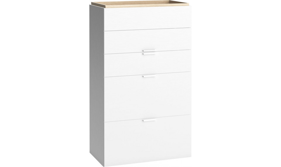 Dresser with drawers 4You by VOX white/oak | 4 You Young | ZIPhome.ee kuva 1