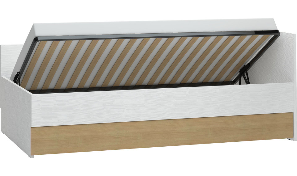 Couch with lifted frame 90X200 4You by VOX white | 4 You Young | ZIPhome.ee image 2