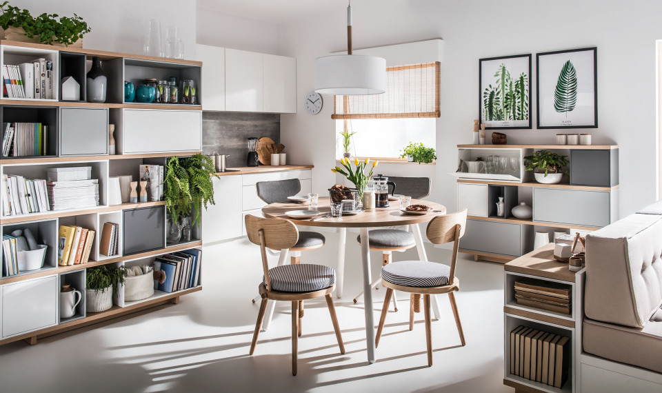 Table round 120 Balance by VOX oak/white | Tables | ZIPhome.ee image 2