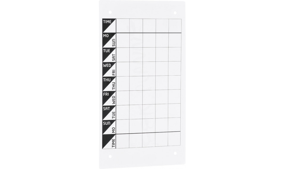 Extender with fixing kit 44,8X25,6 SMART MEMO WEEK white | Lisäesineet | ZIPhome.ee kuva 1