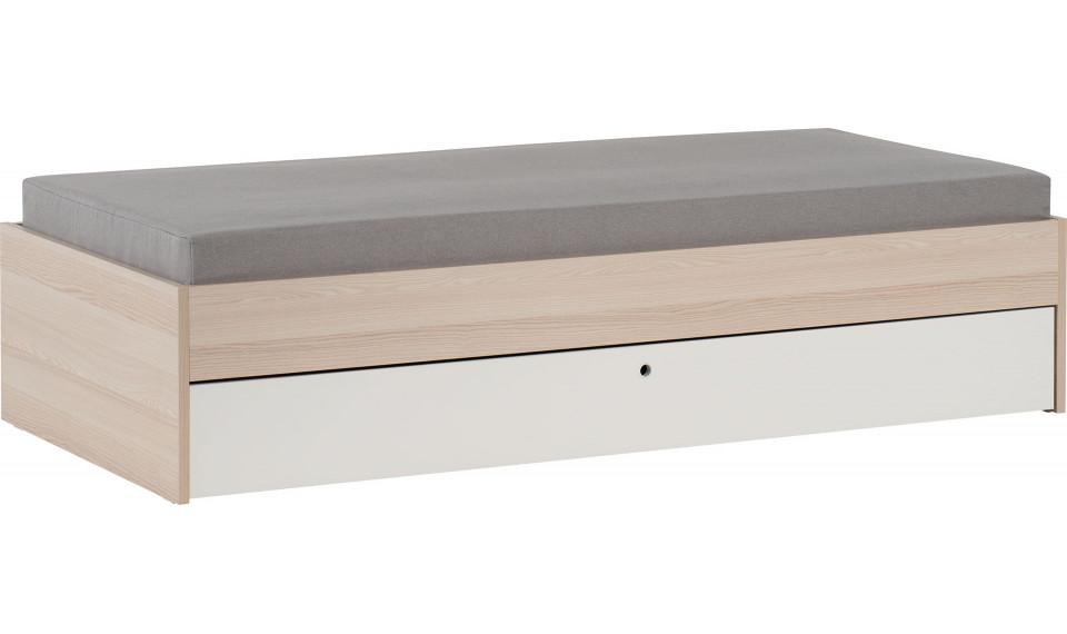 Bed without wooden slats with trundle bed and masking f 90x200 SPBV acacia/white | Spot Young | ZIPhome.ee kuva 2