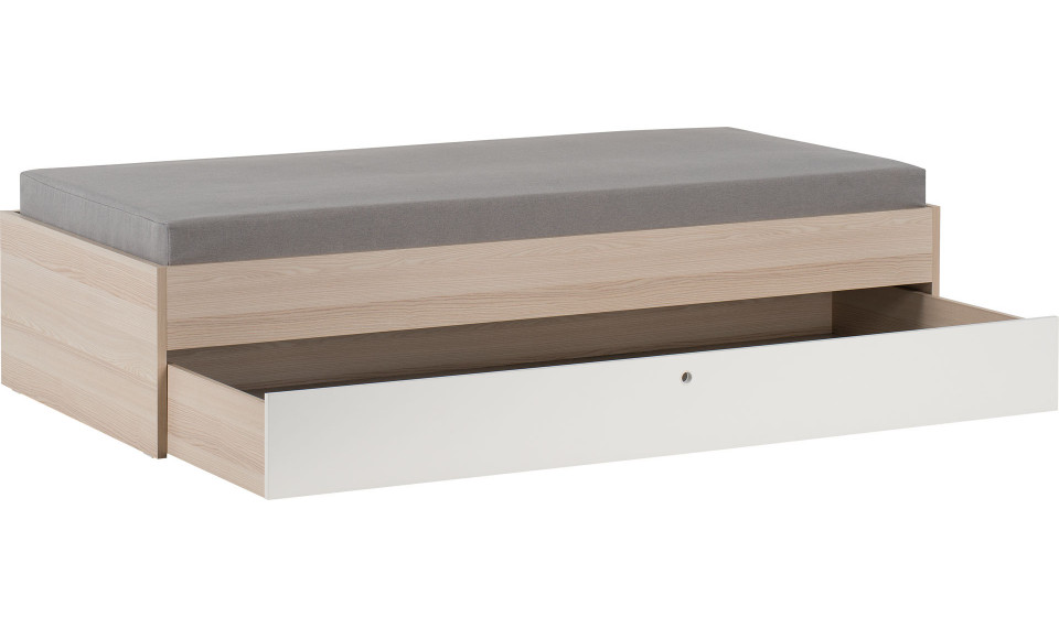 Bed without wooden slats II with drawer 90X200 SPBV acacia/white | Spot Young | ZIPhome.ee kuva 1