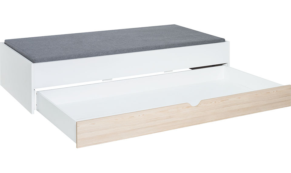 Bed with front without wooden slats 90X200 Stige by VOX white/pine | Stige | ZIPhome.ee image 9