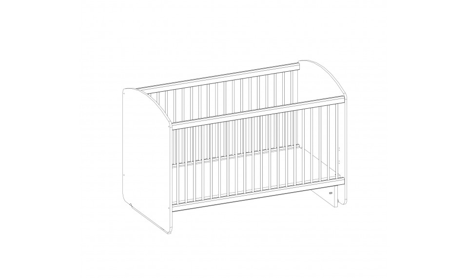 WHITE SWINGING BABY BED (70x130 cm) | Lastensängyt | ZIPhome.ee kuva 6
