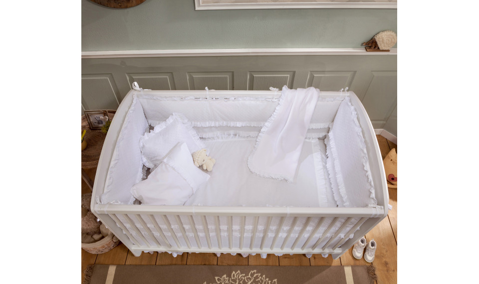 WHITE SWINGING BABY BED (70x130 cm) | Lastensängyt | ZIPhome.ee kuva 3