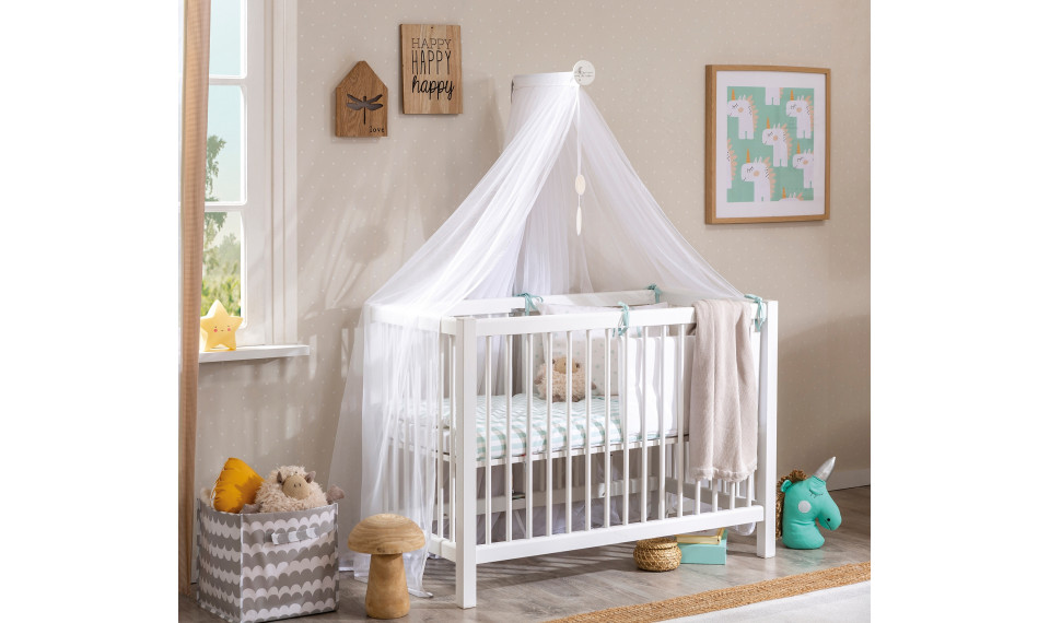 MINI BABY BED (50x100 cm) WHITE | Lastensängyt | ZIPhome.ee kuva 2