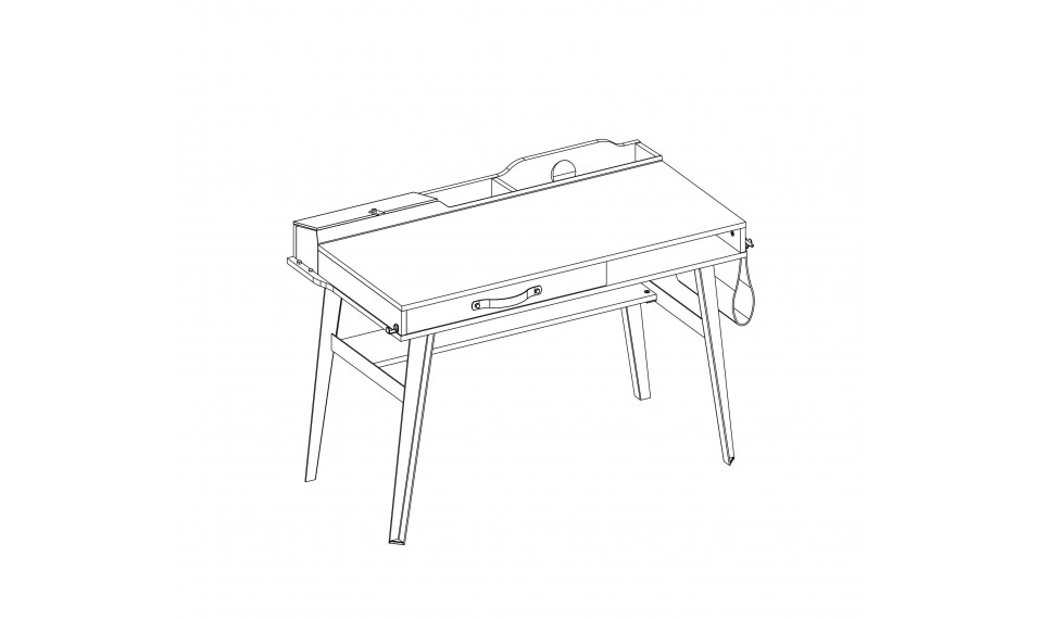 DARK METAL SMALL письменный стол | Детские столы | ZIPhome.ee изображение 4