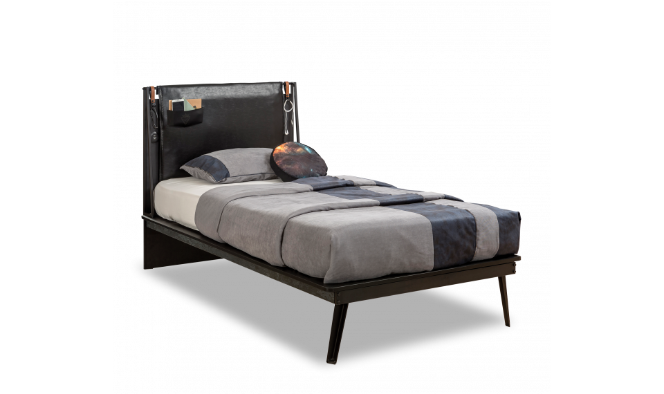 DARK METAL LINE BED (100x200 cm) | Lasten sängyt | ZIPhome.ee kuva 1