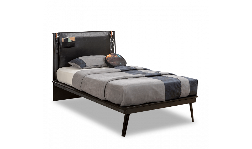 DARK METAL LINE BED (120x200 cm) | Lasten sängyt | ZIPhome.ee kuva 1
