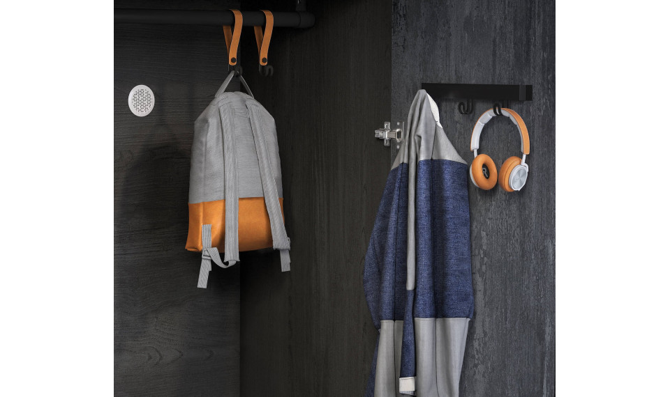 DARK METAL 2 ustega riidekapp | Laste riidekapid | ZIPhome.ee pilt 4