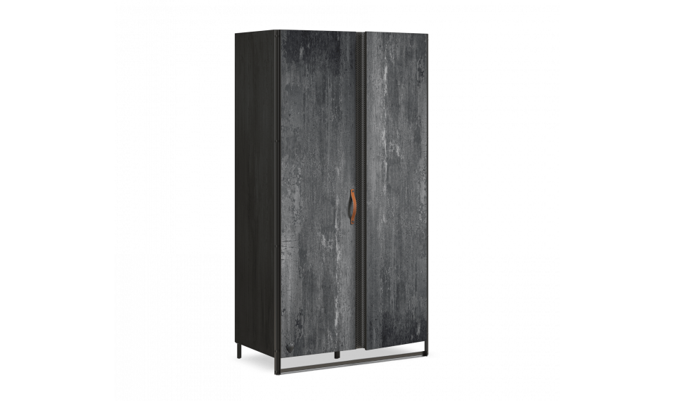 DARK METAL 2 ustega riidekapp | Laste riidekapid | ZIPhome.ee pilt 1