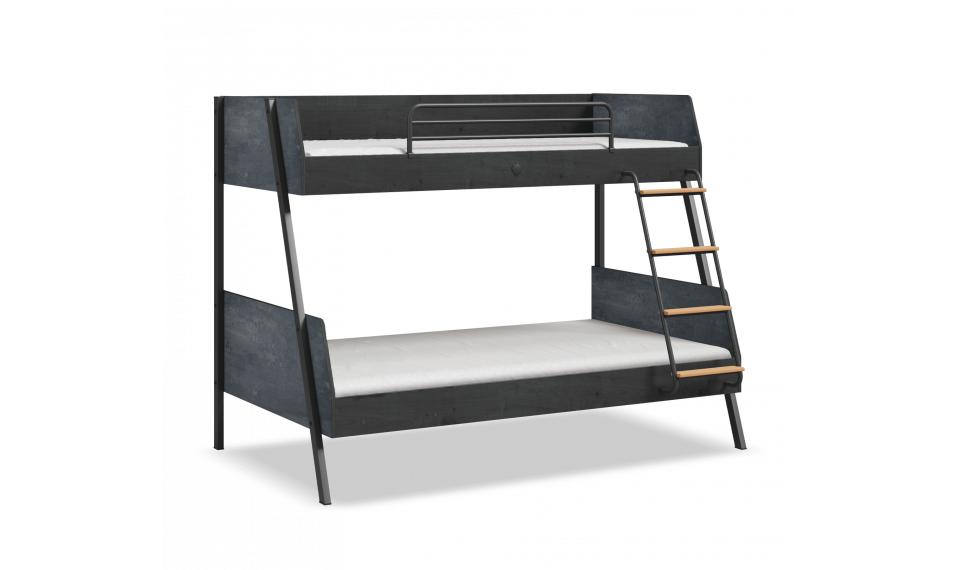 DARK METAL большая двухъярусная кровать (90x200-120x200 cm) | Двухъярусные кровати | ZIPhome.ee изображение 1