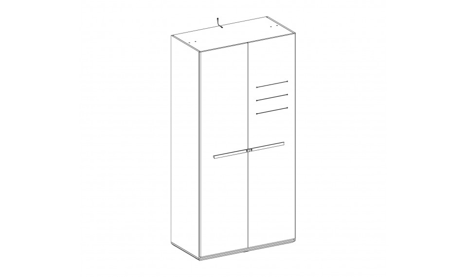 DUO 2-ukseline riidekapp | Laste riidekapid | ZIPhome.ee pilt 5