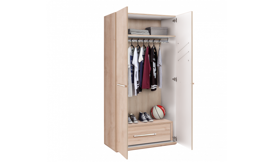 DUO 2-ukseline riidekapp | Laste riidekapid | ZIPhome.ee pilt 2