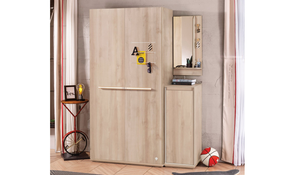 DUO 2-ukseline riidekapp | Laste riidekapid | ZIPhome.ee pilt 3