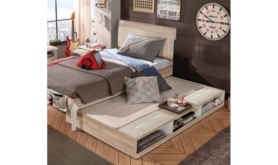 DUO liisavoodi riiuliga (90x190 cm) | Laste voodid | ZIPhome.ee pilt 2