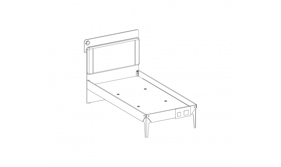 DUO LINE voodi (100x200 cm) | Laste voodid | ZIPhome.ee pilt 3