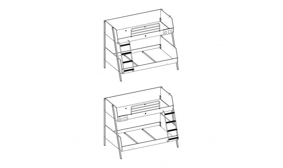 DUO LARGE двухъярусная кровать (90x200-120x200 cm) | Двухъярусные кровати | ZIPhome.ee изображение 3