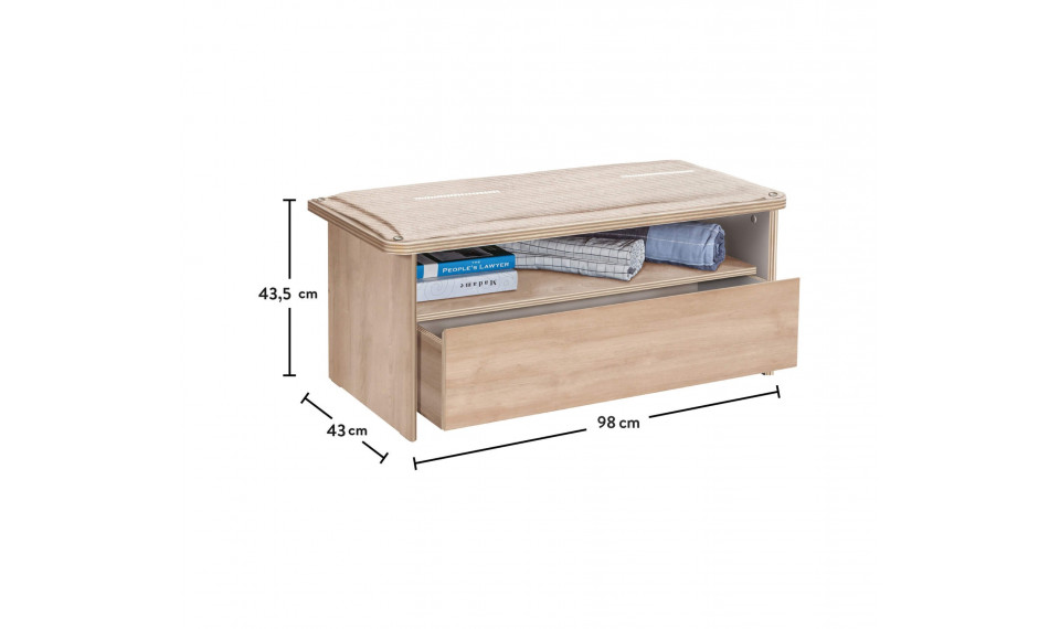 DUO пуф с ящиком | Детские пуфики | ZIPhome.ee изображение 3