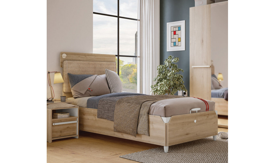 DUO LINE voodi pesukastiga ja tõstemehhanismiga (120x200 cm) | Laste voodid | ZIPhome.ee pilt 3