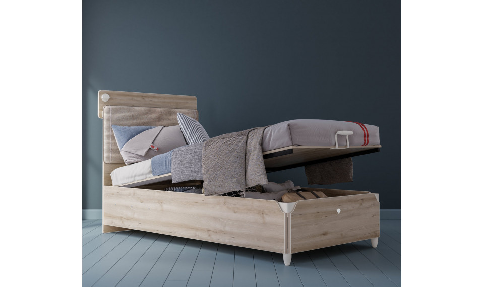 DUO LINE voodi pesukastiga ja tõstemehhanismiga (100x200 cm) | Laste voodid | ZIPhome.ee pilt 5