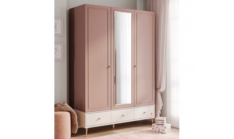 ELEGANCE 3 ustega riidekapp | Laste riidekapid | ZIPhome.ee pilt 3