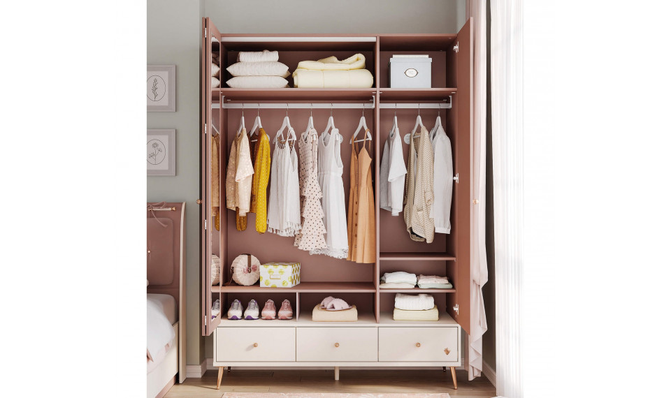 ELEGANCE 3 ustega riidekapp | Laste riidekapid | ZIPhome.ee pilt 4