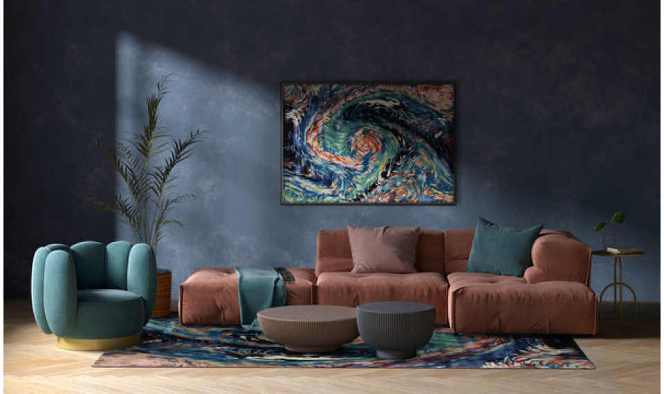 FLORES Blue 160x230 carpet | Fargotex | ZIPhome.ee pilt 2