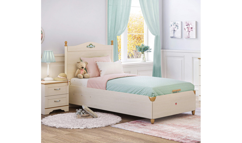 FLORA (NEW) voodi pesukastiga ja tõstemehhanismiga (100x200 cm) | Laste voodid | ZIPhome.ee pilt 2