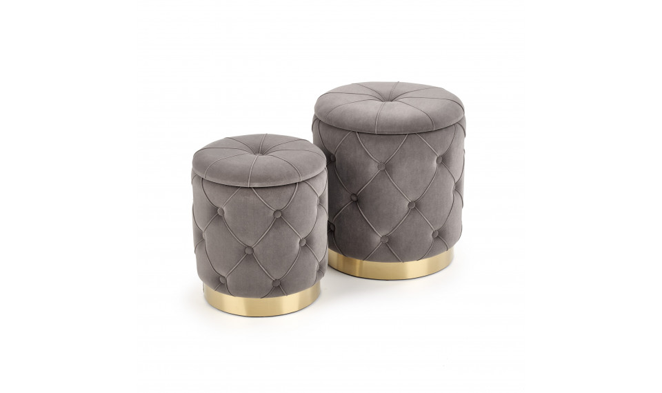POLLY set of two stools, color: grey | Footstools | ZIPhome.ee image 1