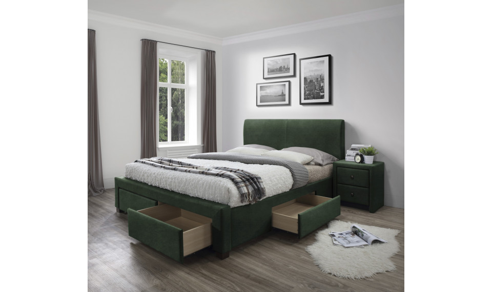 MODENA 3 voodi pesukastidega, värv tumeroheline | Voodid | ZIPhome.ee pilt 1