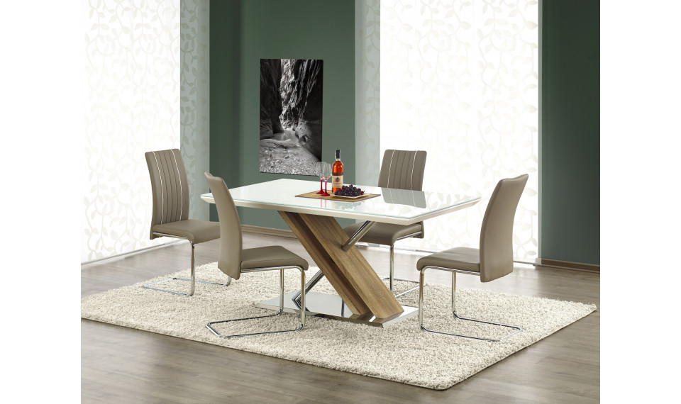 NEXUS table  color: extra white/sonoma oak | Tables | ZIPhome.ee image 1