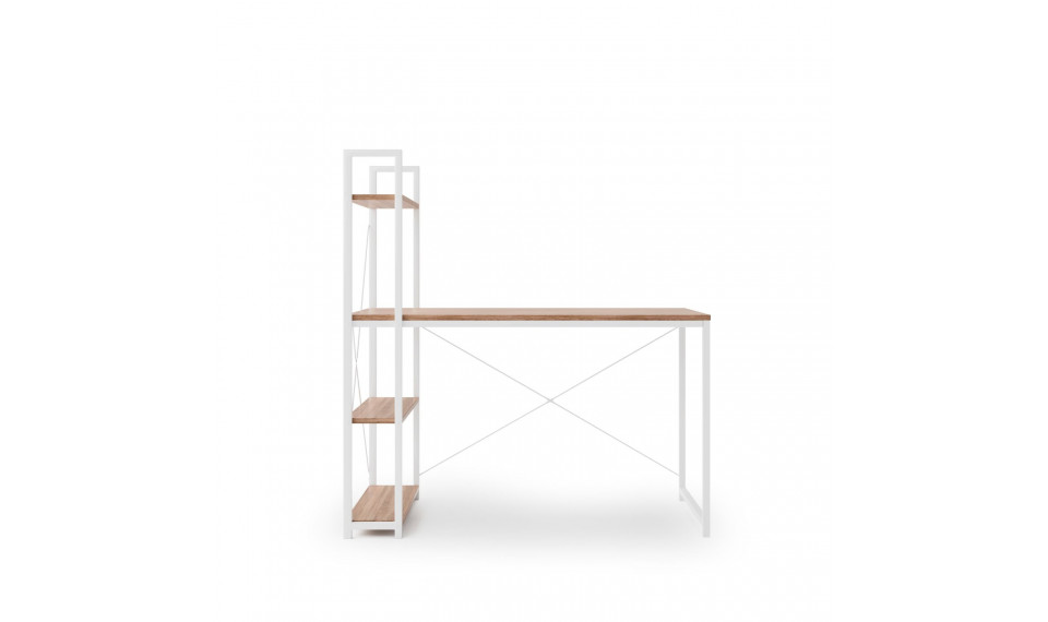 NARVIK B1 Письменный стол, белый/сонома | Письменные столы | ZIPhome.ee изображение 4