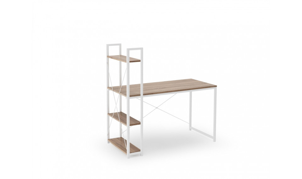 NARVIK B1 Письменный стол, белый/сонома | Письменные столы | ZIPhome.ee изображение 1