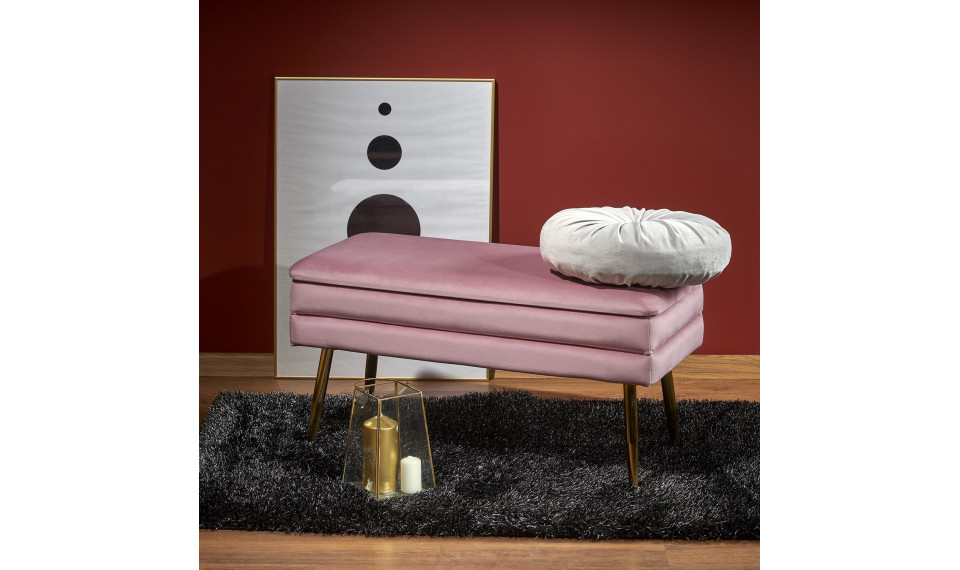 VELVA Пуфик, цвет розовый/золотой | Мягкая мебель | ZIPhome.ee изображение 2