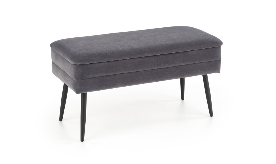 VELVA Пуфик, цвет серый/черный | Мягкая мебель | ZIPhome.ee изображение 1