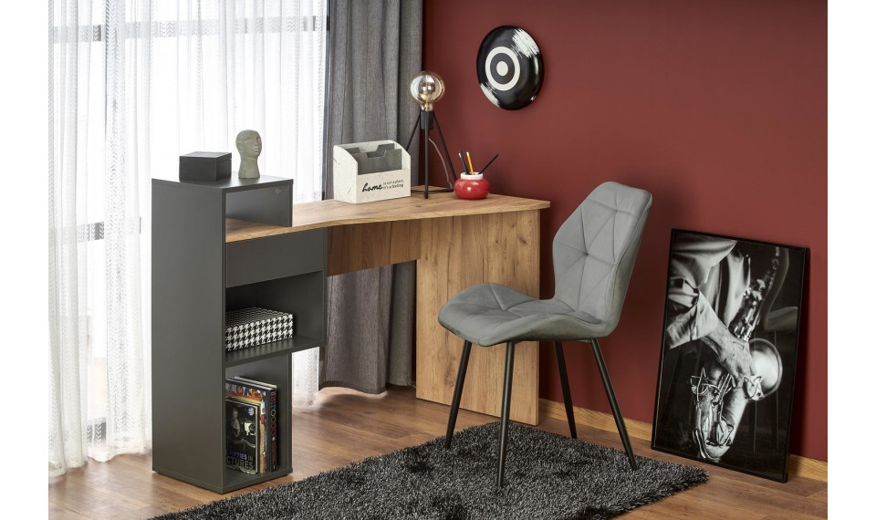 CONTI Письменный стол, дуб вотан/антрацит | Письменные столы | ZIPhome.ee изображение 4