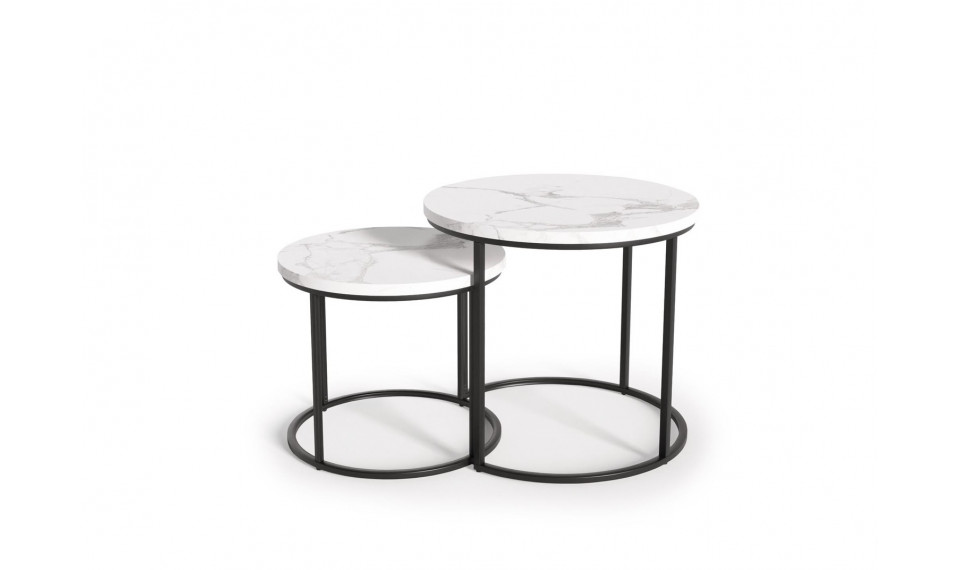 OREO Coffee tables, set of 2 pcs, white | Сoffee tables | ZIPhome.ee image 1