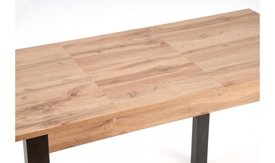 GINO Extendable dining table, wotan oak/black | Tables | ZIPhome.ee image 4