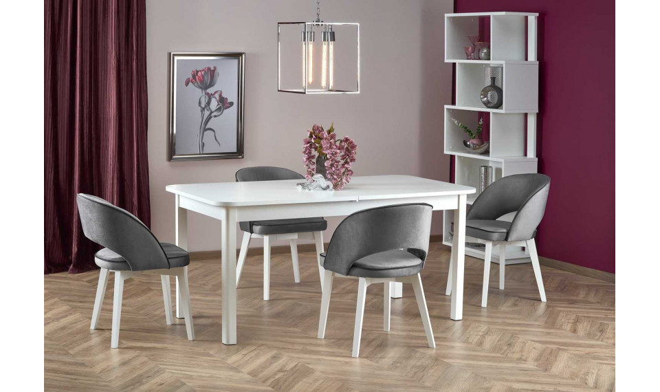 FLORIAN Extendable dining table, white | Tables | ZIPhome.ee image 1
