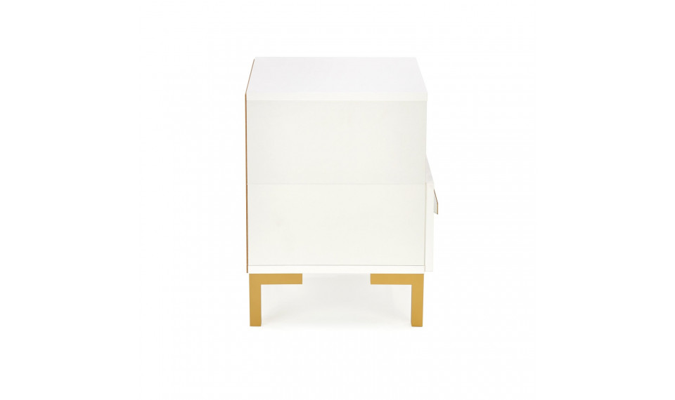 SILVIA Прикроватная тумба, цвет белый/золотистый | Прикроватные тумбочки | ZIPhome.ee изображение 5