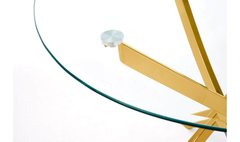 RAYMOND Dining table, color gold/glass | Tables | ZIPhome.ee image 3