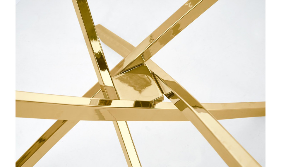 RAYMOND Dining table, color gold/glass | Tables | ZIPhome.ee image 4