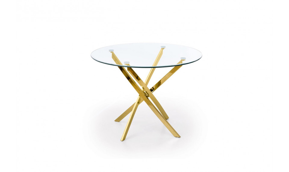 RAYMOND Dining table, color gold/glass | Tables | ZIPhome.ee image 2